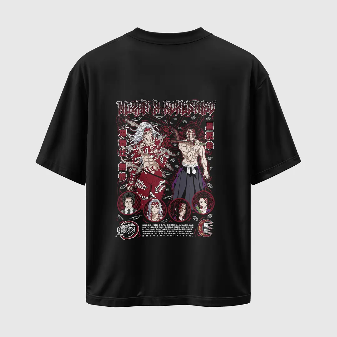 T-shirt Muzan & Kokushibo: The Demon Kings (Oversized/Simple)