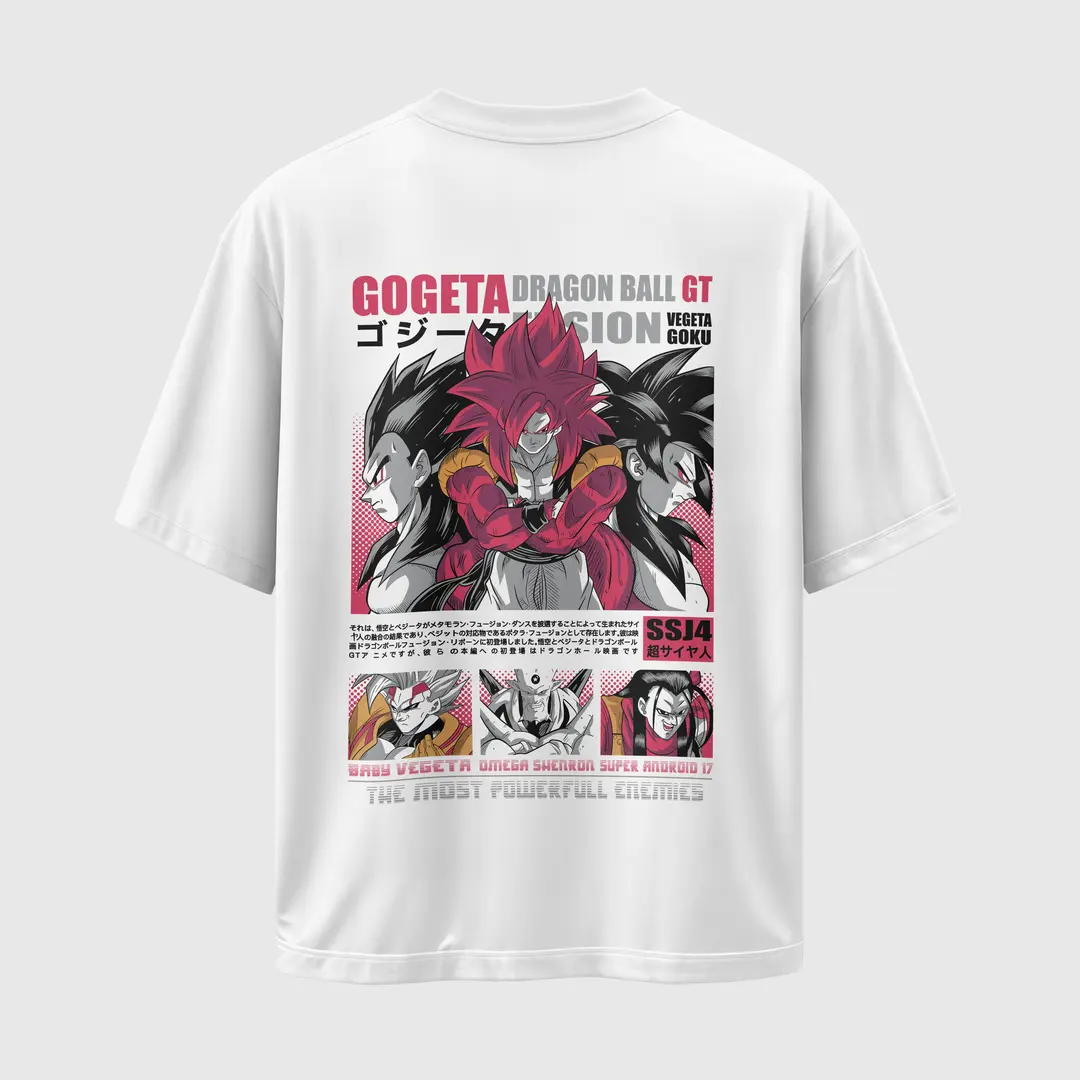 T-shirt Dbz Gogeta (Oversized/Simple)