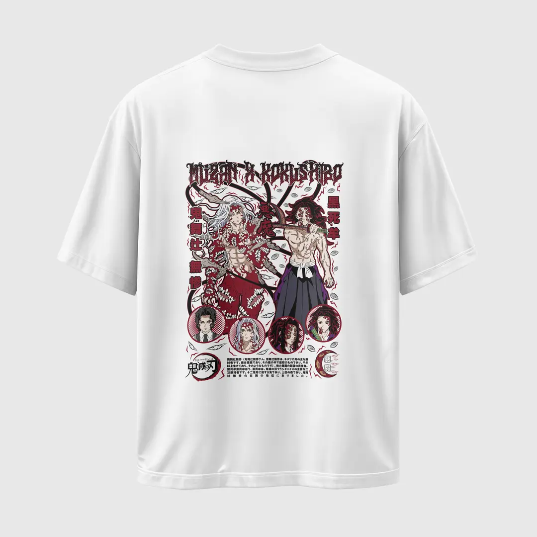 T-shirt Muzan & Kokushibo: The Demon Kings (Oversized/Simple)