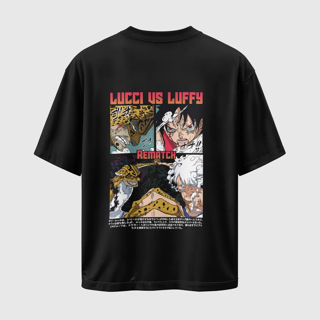 T-shirt Luffy vs Lucci Rematch (Oversized/Simple)