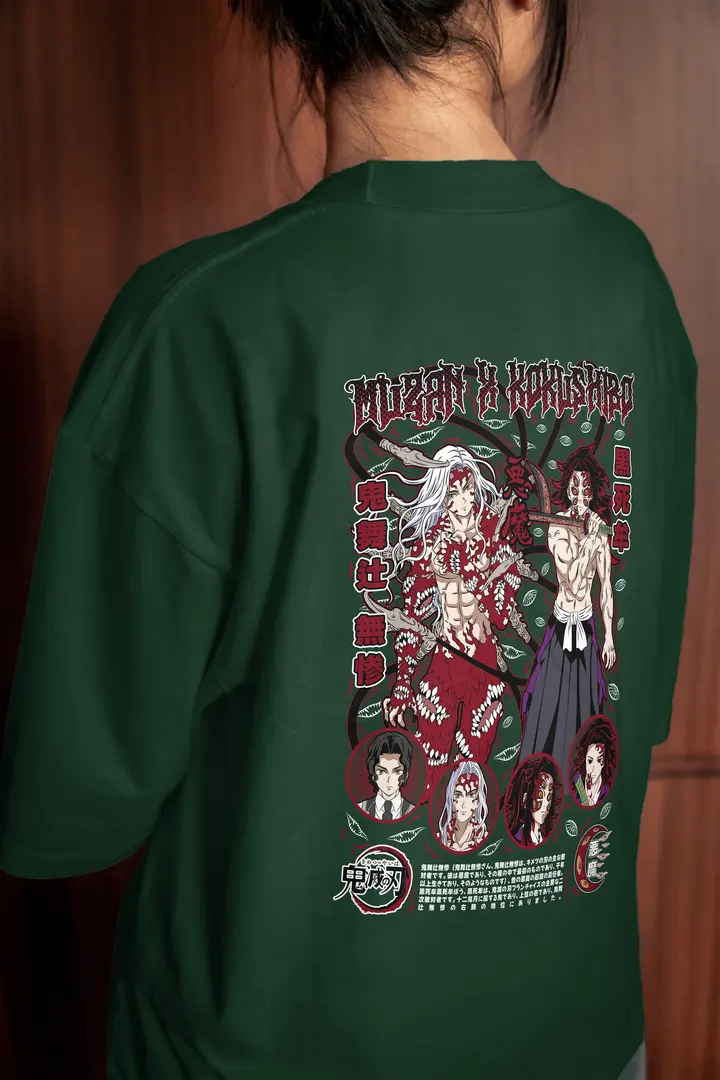 T-shirt Muzan & Kokushibo: The Demon Kings (Oversized/Simple)