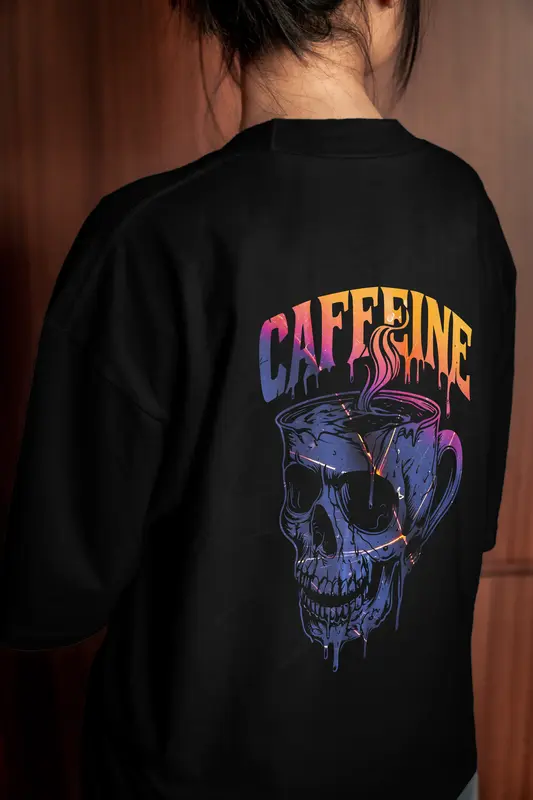 T-shirt Caffeine (Oversized/Simple)