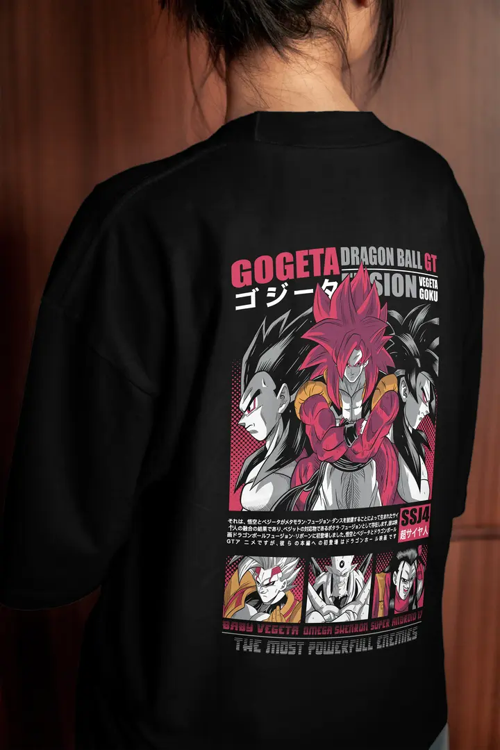 T-shirt Dbz Gogeta (Oversized/Simple)