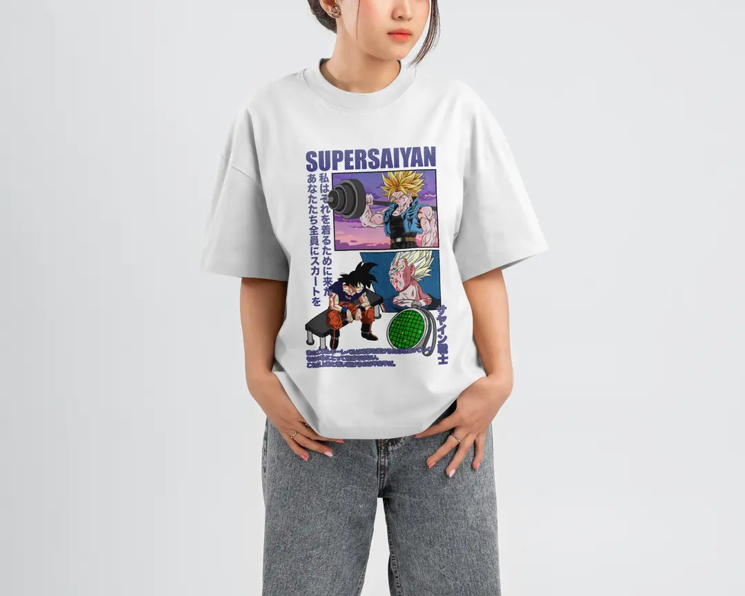 T-shirt Dbz Super Sayain (Oversized/Simple)
