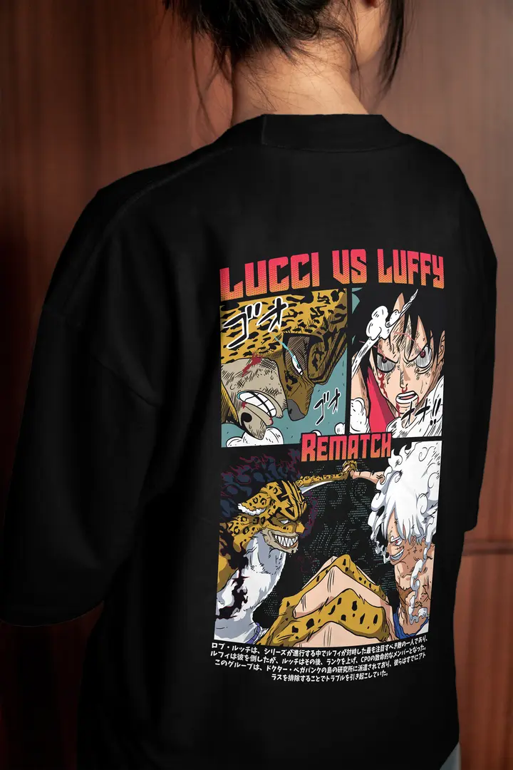 T-shirt Luffy vs Lucci Rematch (Oversized/Simple)