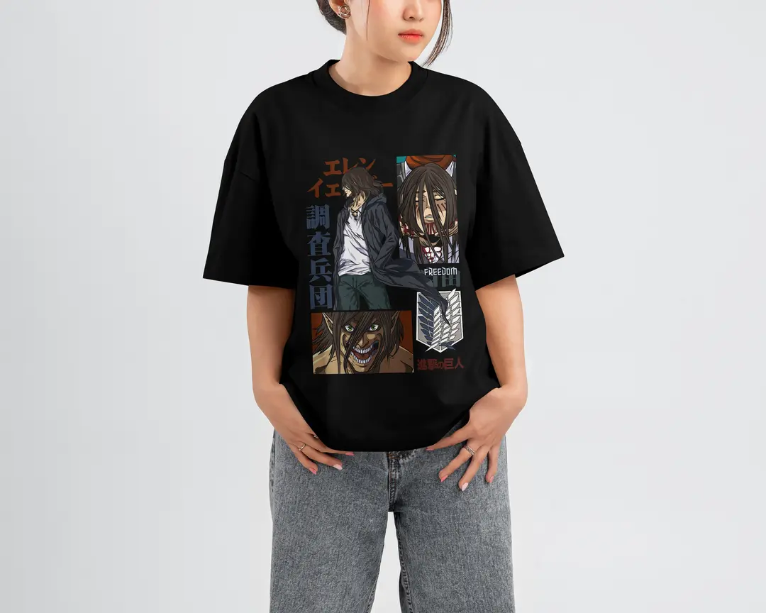 T-shirt Eren Yeager (Oversized/Simple)