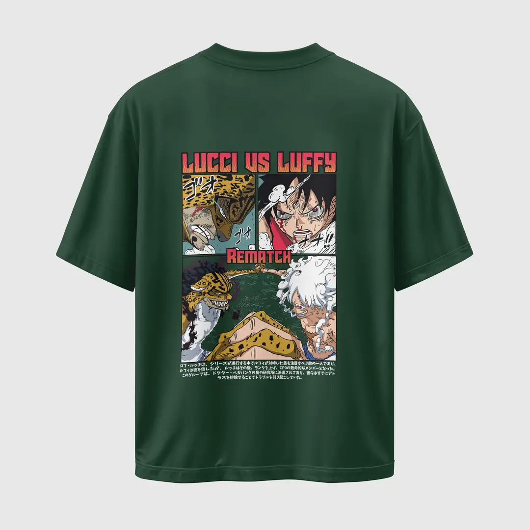 T-shirt Luffy vs Lucci Rematch (Oversized/Simple)