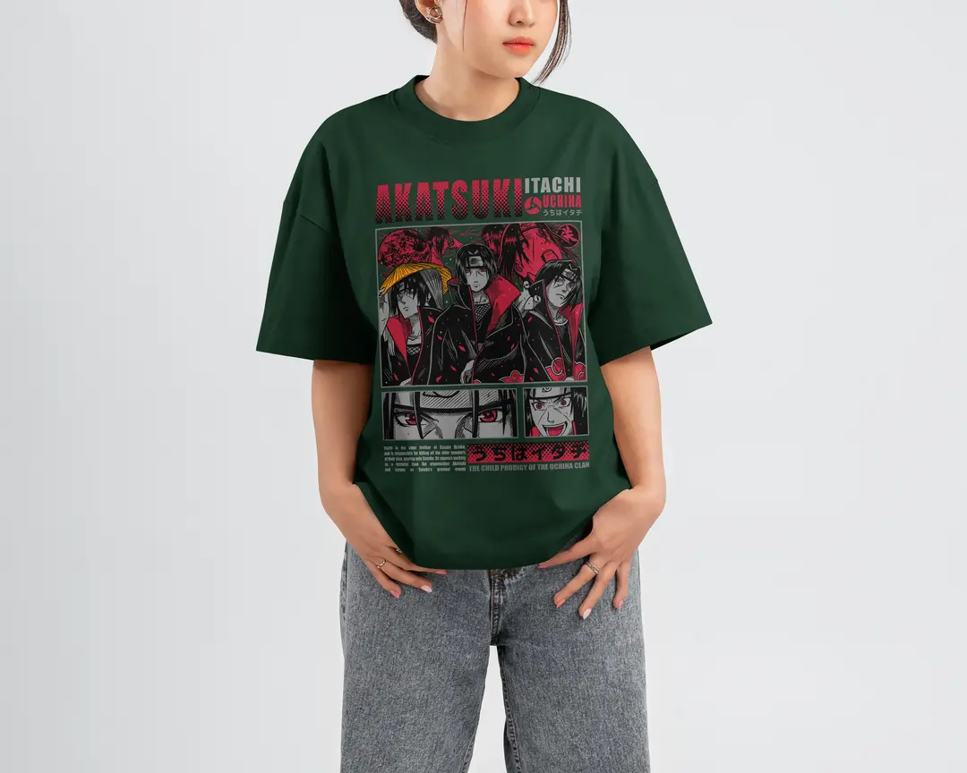 T-shirt Itachi Uchiha (Oversized/Simple)