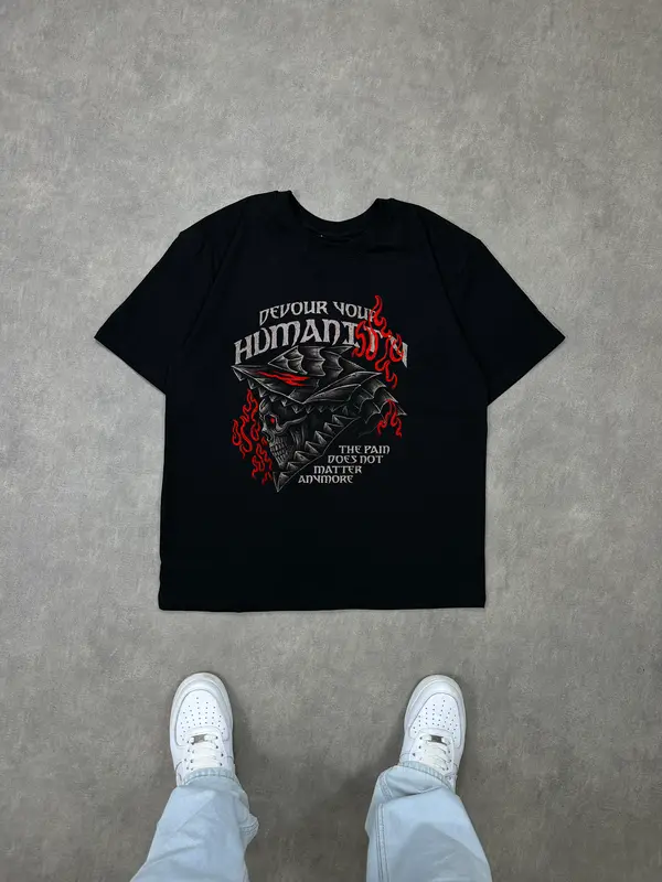 T-shirt Berserk Devour your humanity (Oversized/Simple)