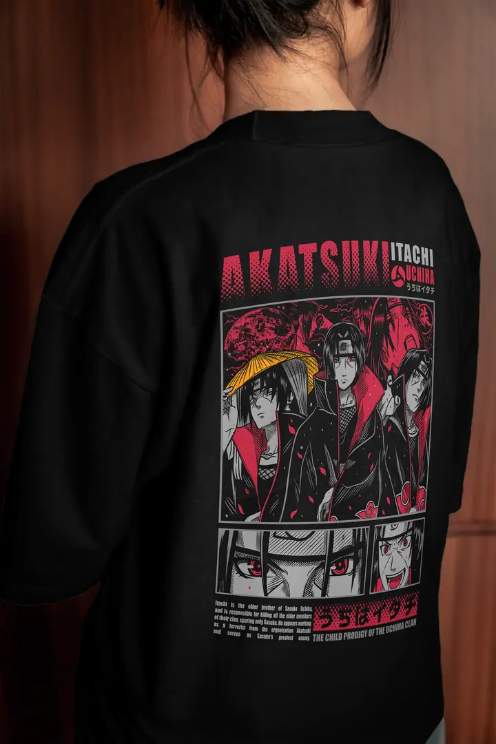 T-shirt Itachi Uchiha (Oversized/Simple)