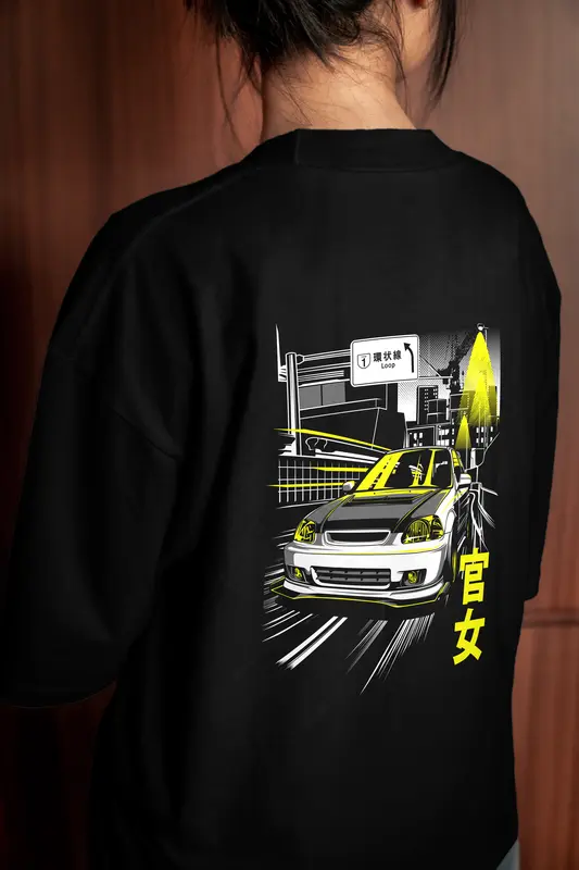 T-shirt Honda Civic EK9 (Oversized/Simple)