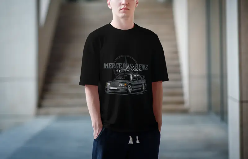 T-shirt Mercedes-Benz 190E (Oversized/Simple)