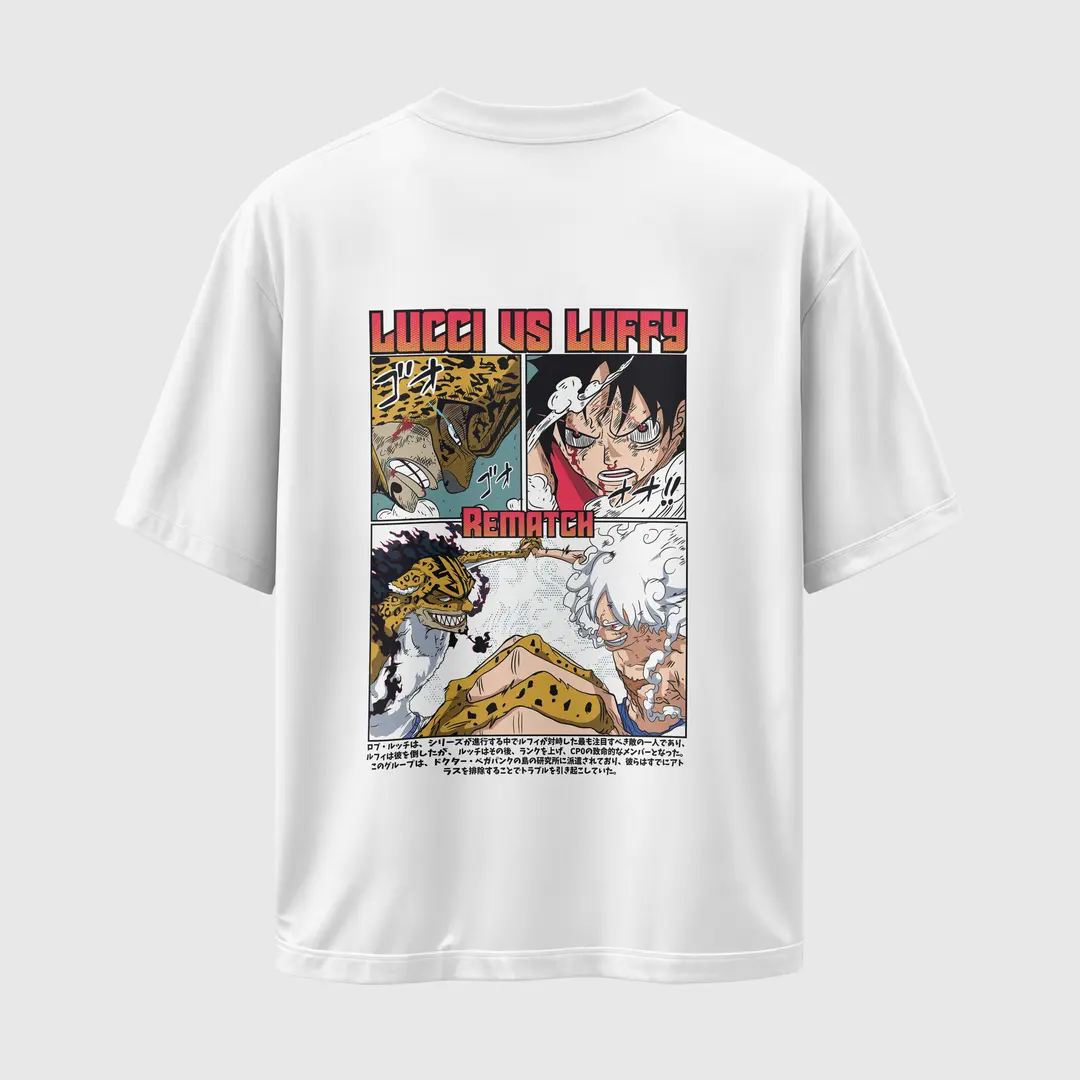 T-shirt Luffy vs Lucci Rematch (Oversized/Simple)