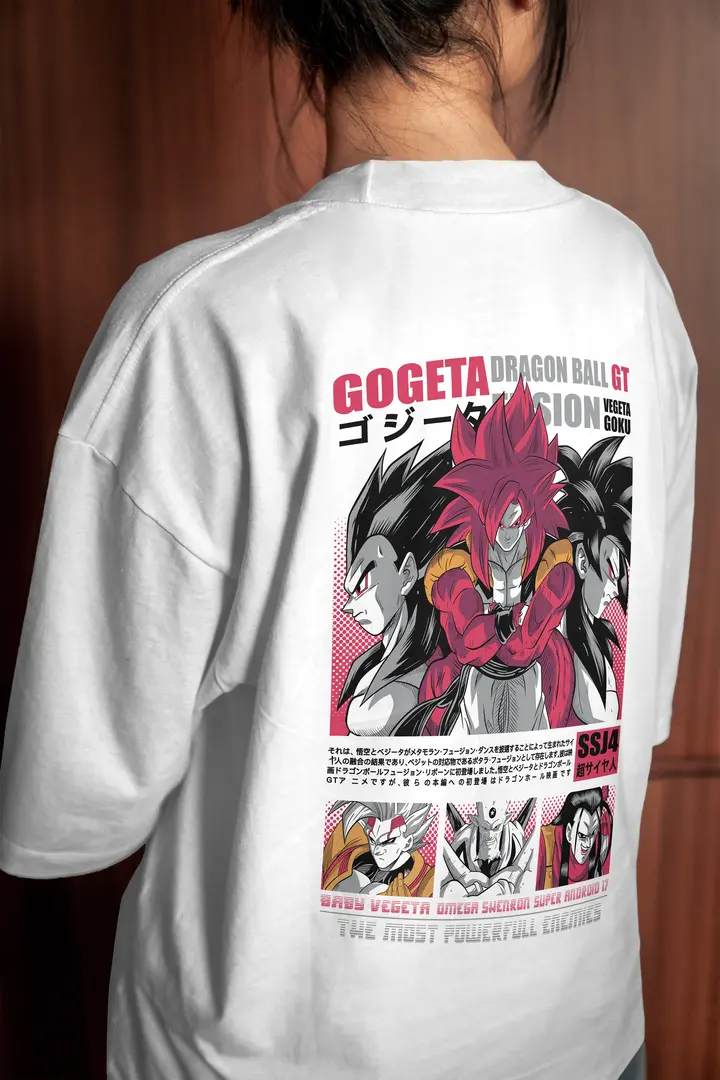 T-shirt Dbz Gogeta (Oversized/Simple)