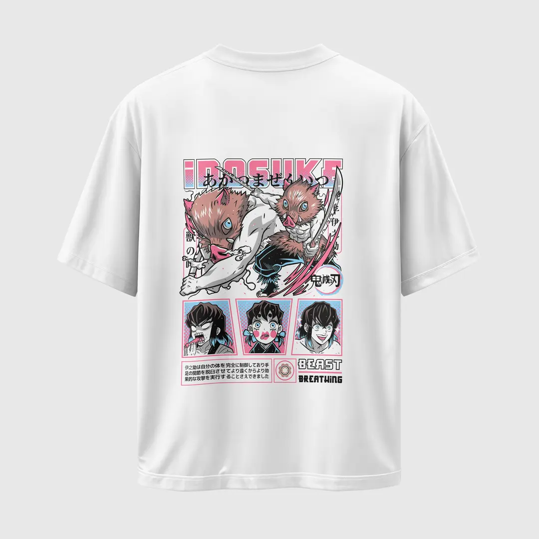 T-shirt Demon Slayer Inosuke Hashibira(Oversized/Simple)