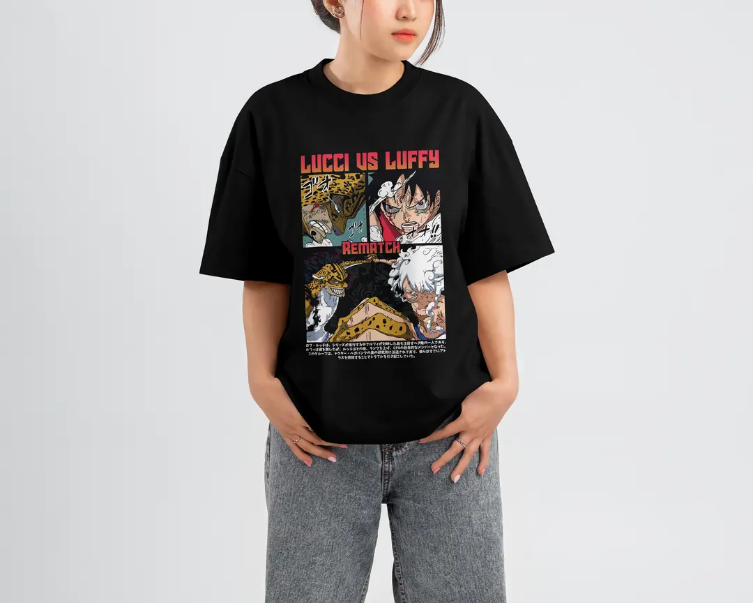 T-shirt Luffy vs Lucci Rematch (Oversized/Simple)
