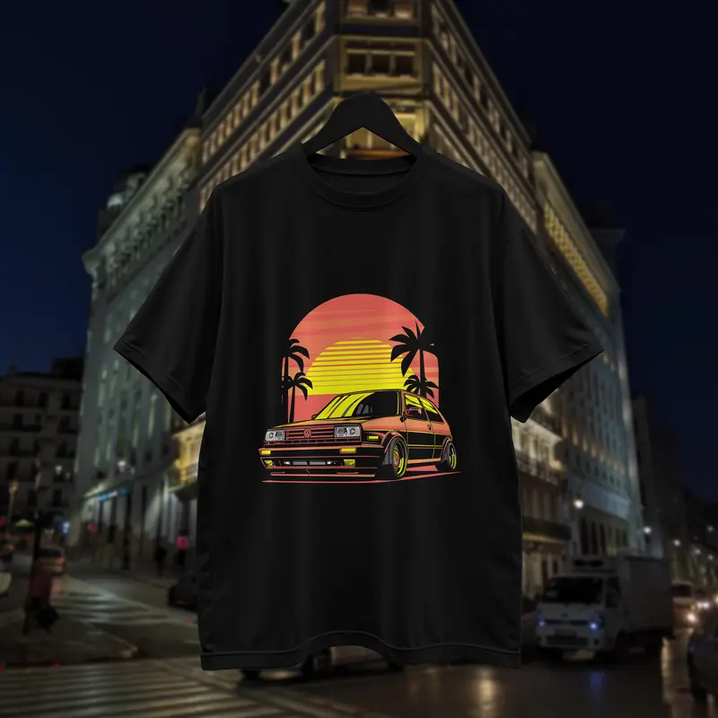 T-shirt Volkswagen Golf MK2 (Oversized/Simple)