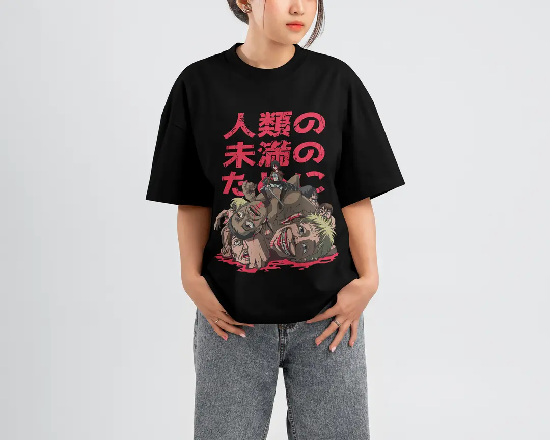 T-shirt Mikasa Ackerman (Oversized/Simple)