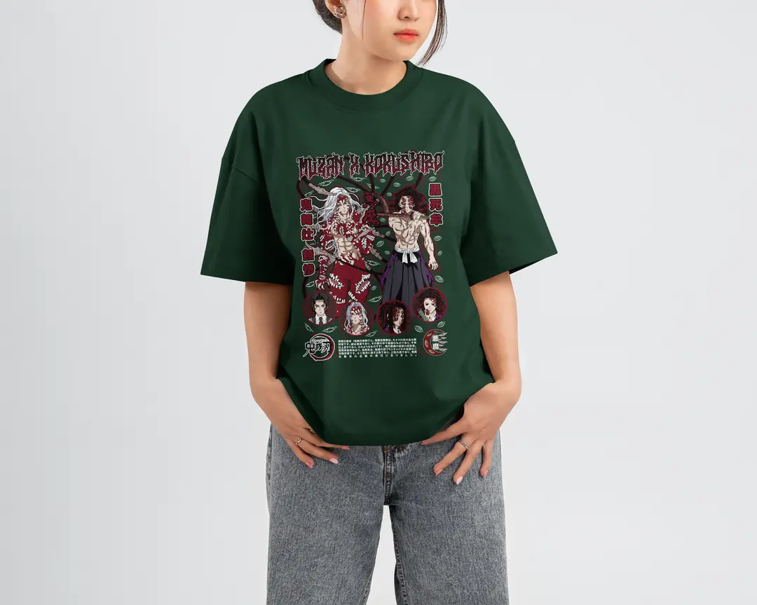T-shirt Muzan & Kokushibo: The Demon Kings (Oversized/Simple)