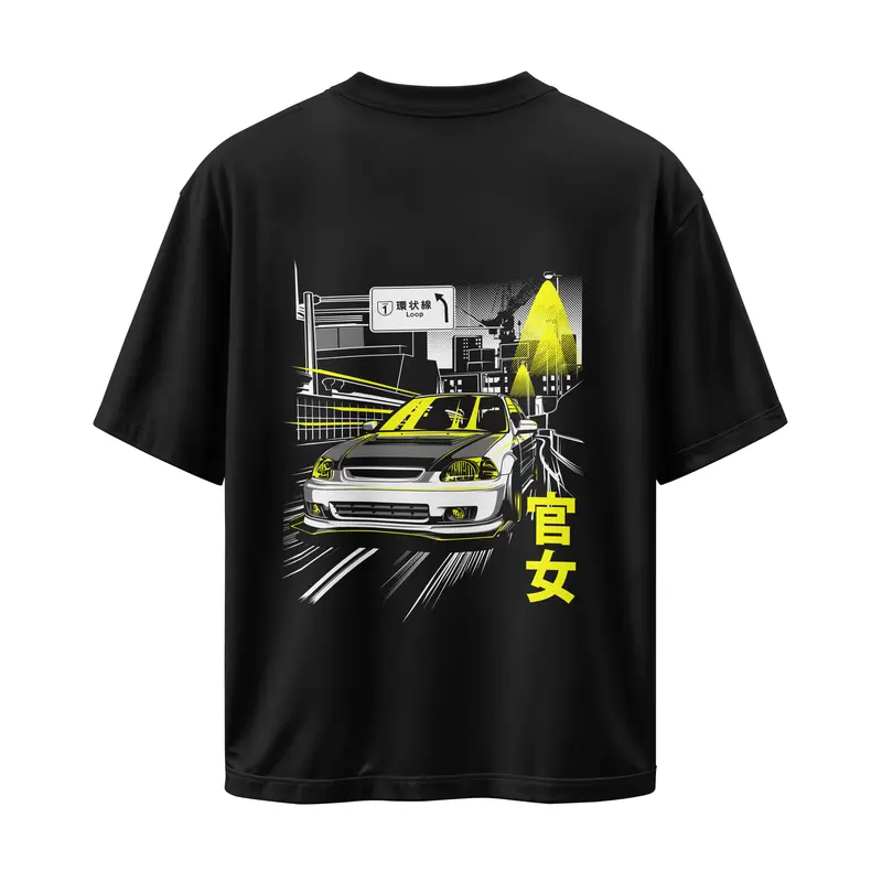 T-shirt Honda Civic EK9 (Oversized/Simple)