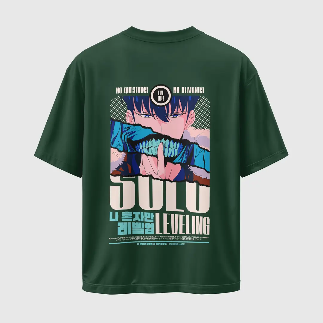 T-shirt Solo Leveling Level UP (Oversized/Simple)