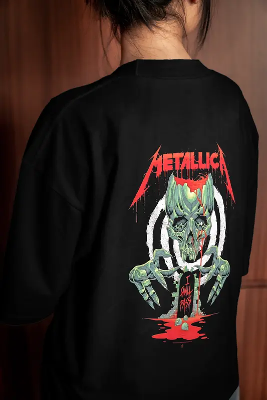 T-shirt Metallica I shall pass (Oversized/Simple)