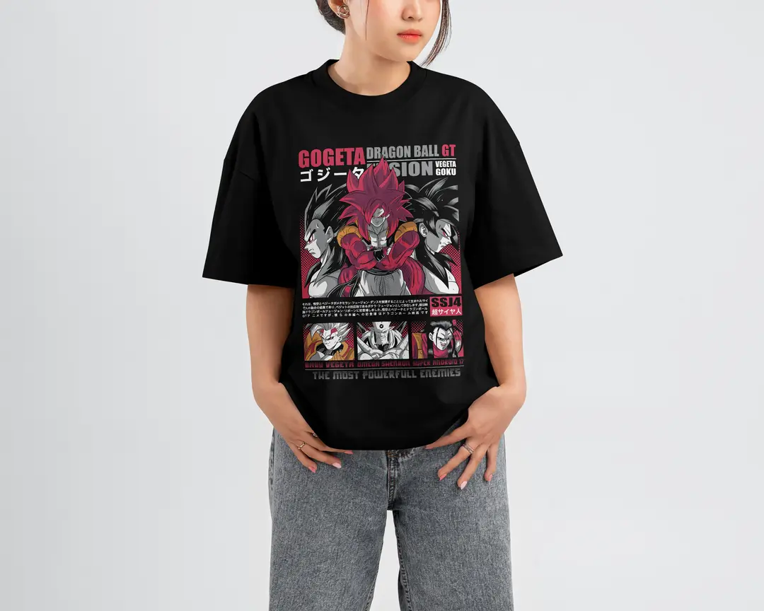T-shirt Dbz Gogeta (Oversized/Simple)
