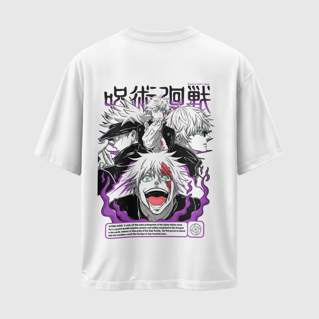 T-shirt Jujutsu Kaisen Satoru Gojo (Oversized/Simple)