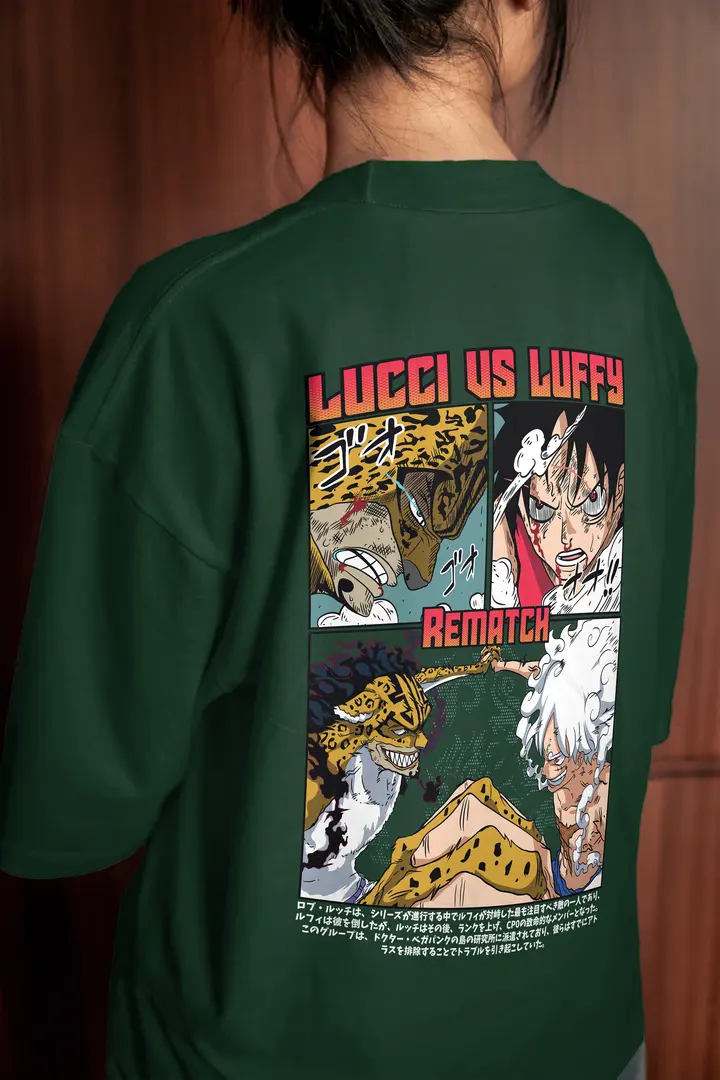T-shirt Luffy vs Lucci Rematch (Oversized/Simple)