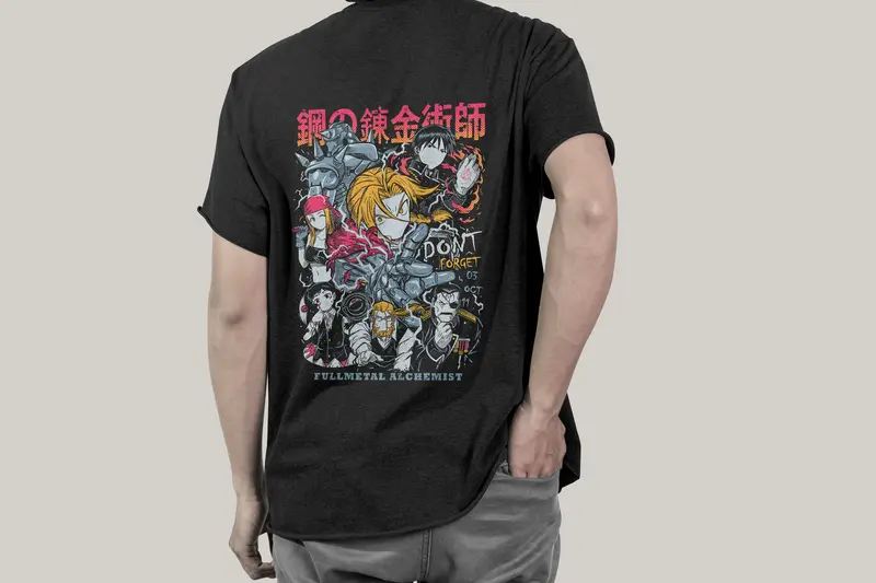 T-shirt Fullmetal Alchemist (Oversized/Simple)