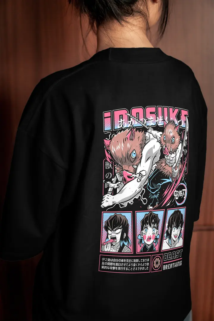 T-shirt Demon Slayer Inosuke Hashibira(Oversized/Simple)