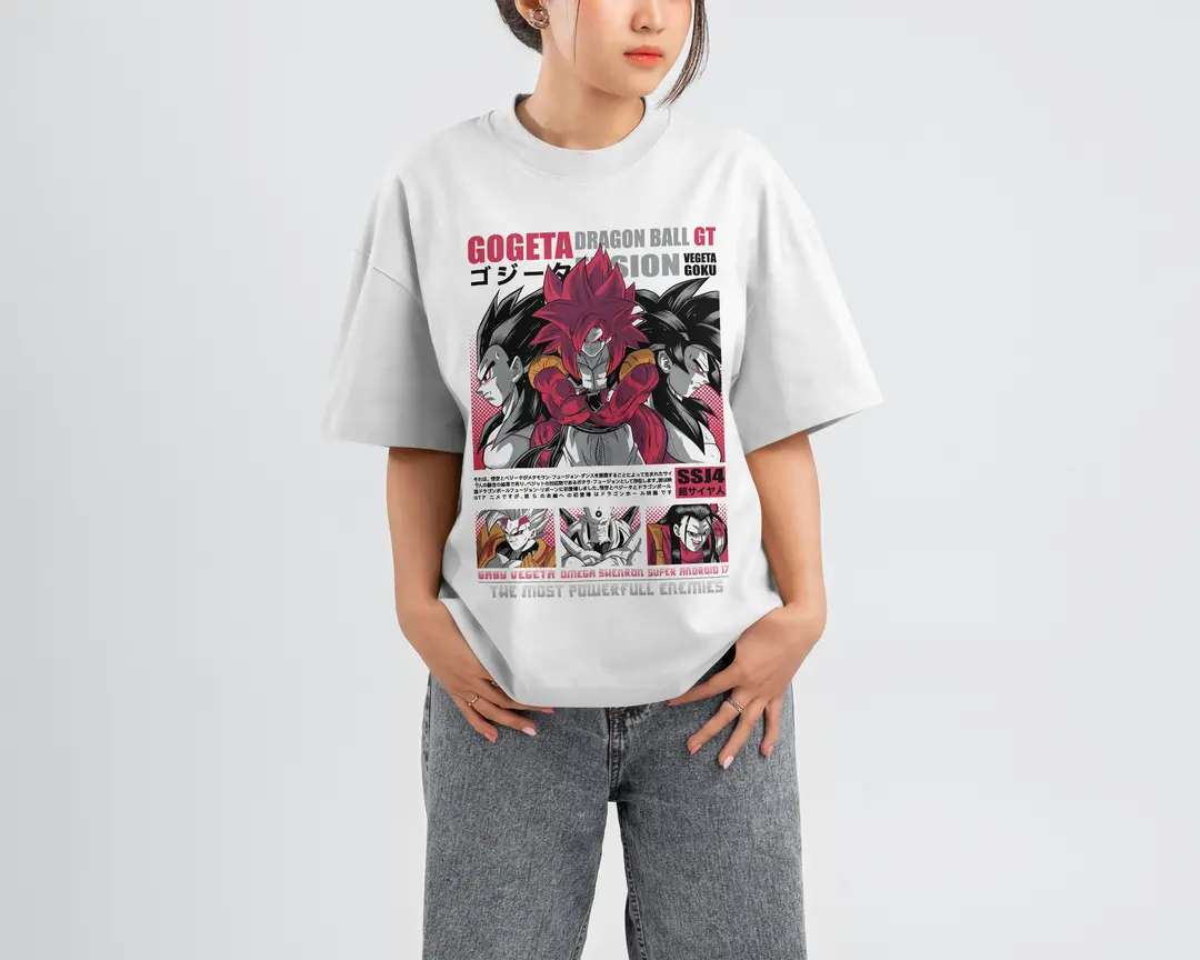 T-shirt Dbz Gogeta (Oversized/Simple)