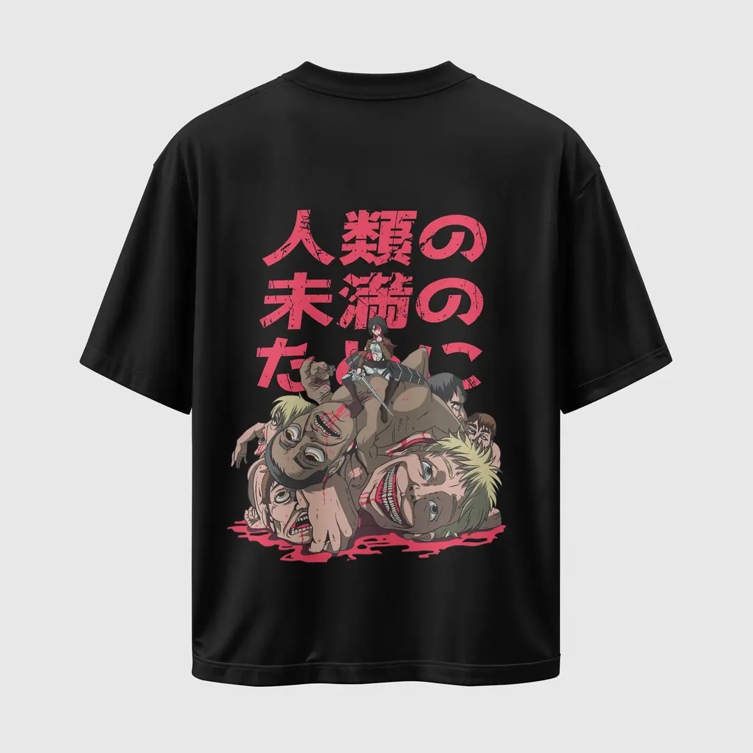 T-shirt Mikasa Ackerman (Oversized/Simple)