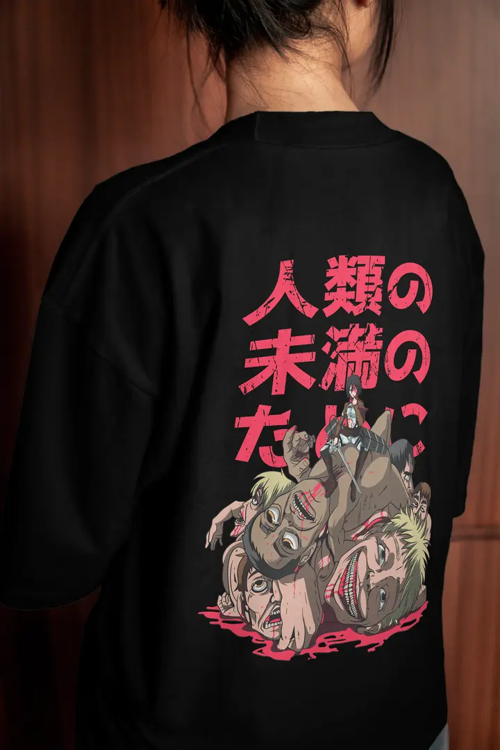 T-shirt Mikasa Ackerman (Oversized/Simple)