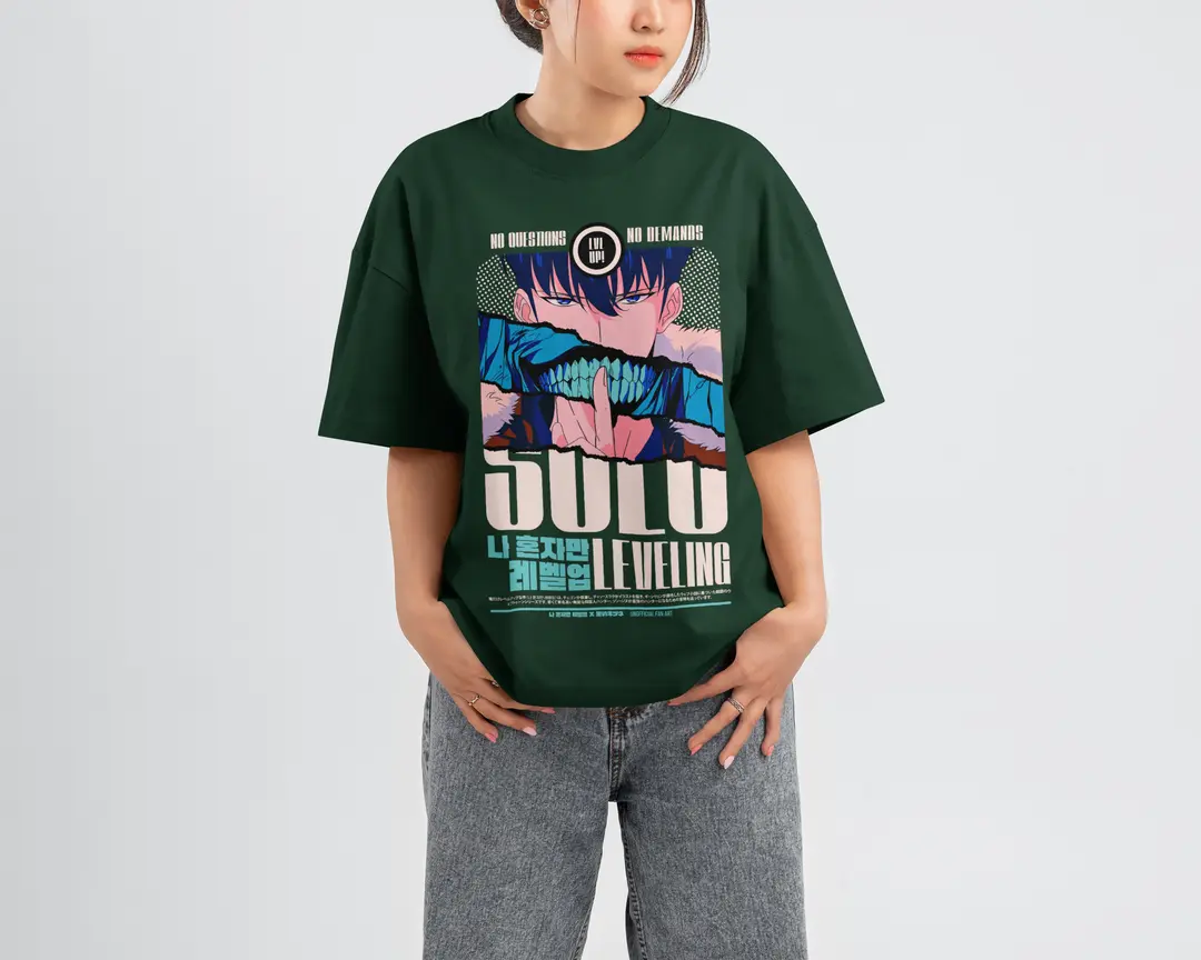 T-shirt Solo Leveling Level UP (Oversized/Simple)