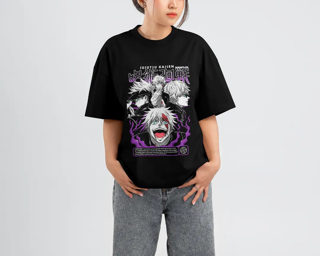 T-shirt Jujutsu Kaisen Satoru Gojo (Oversized/Simple)