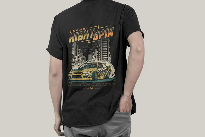 T-shirt Nissan Skyline GT-R (Oversized/Simple)
