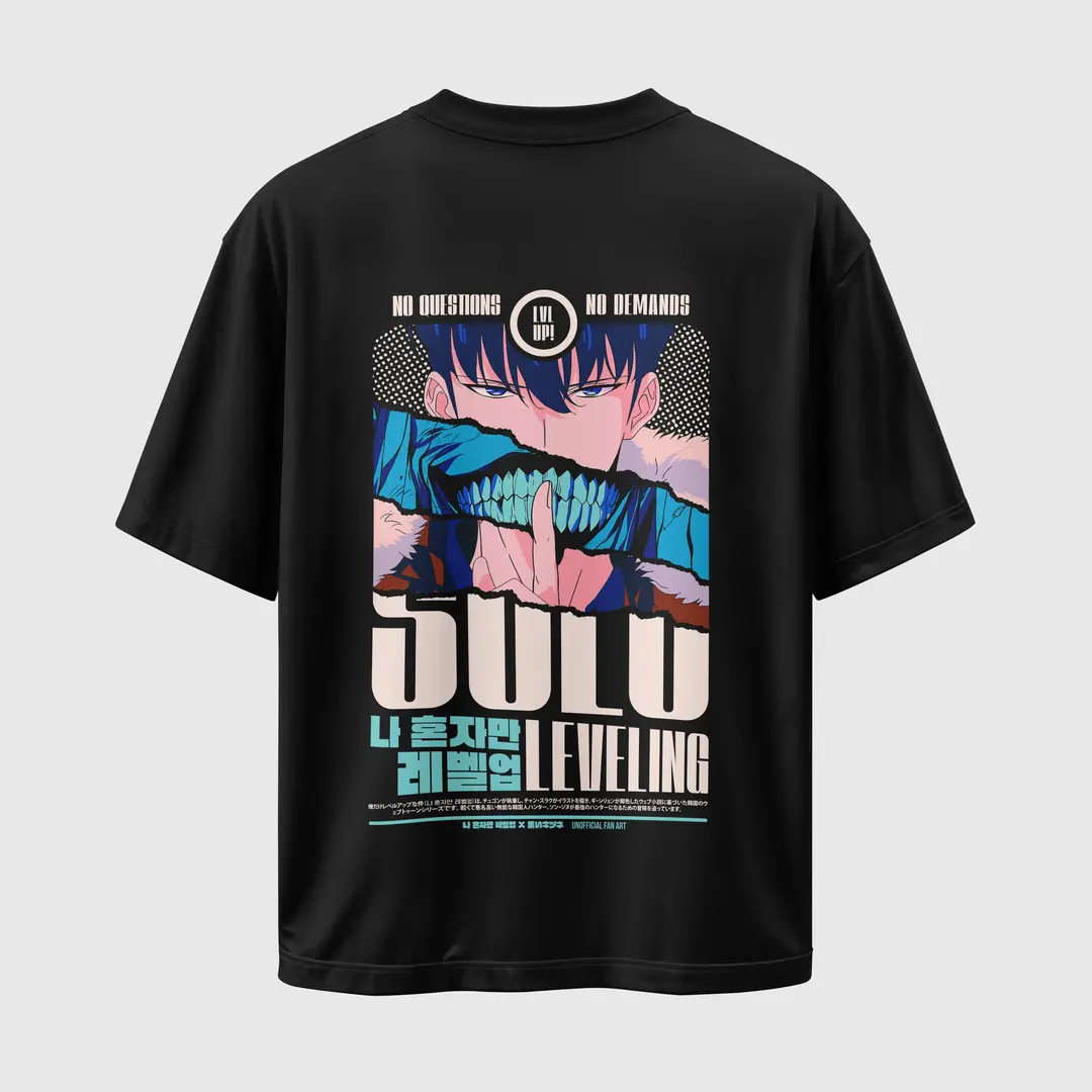 T-shirt Solo Leveling Level UP (Oversized/Simple)