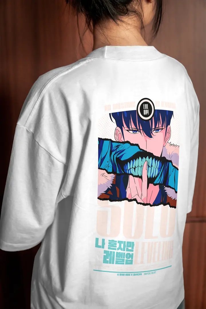 T-shirt Solo Leveling Level UP (Oversized/Simple)