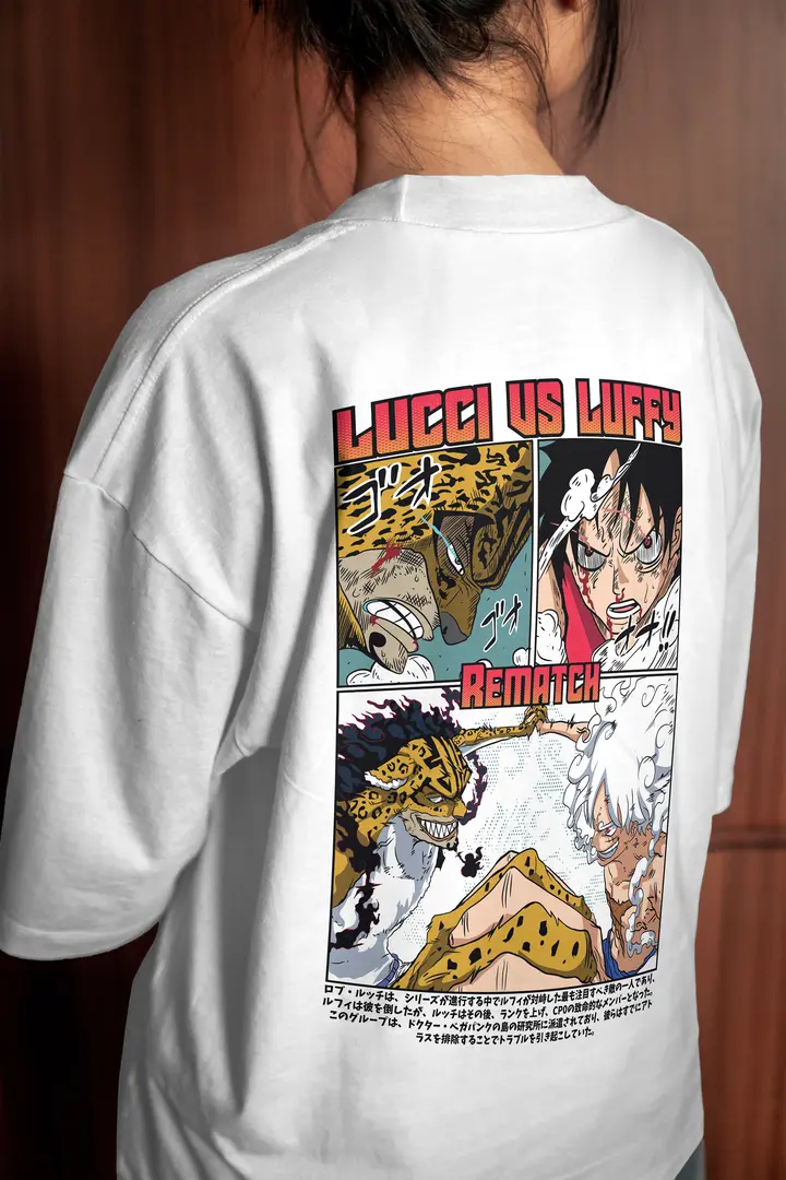 T-shirt Luffy vs Lucci Rematch (Oversized/Simple)