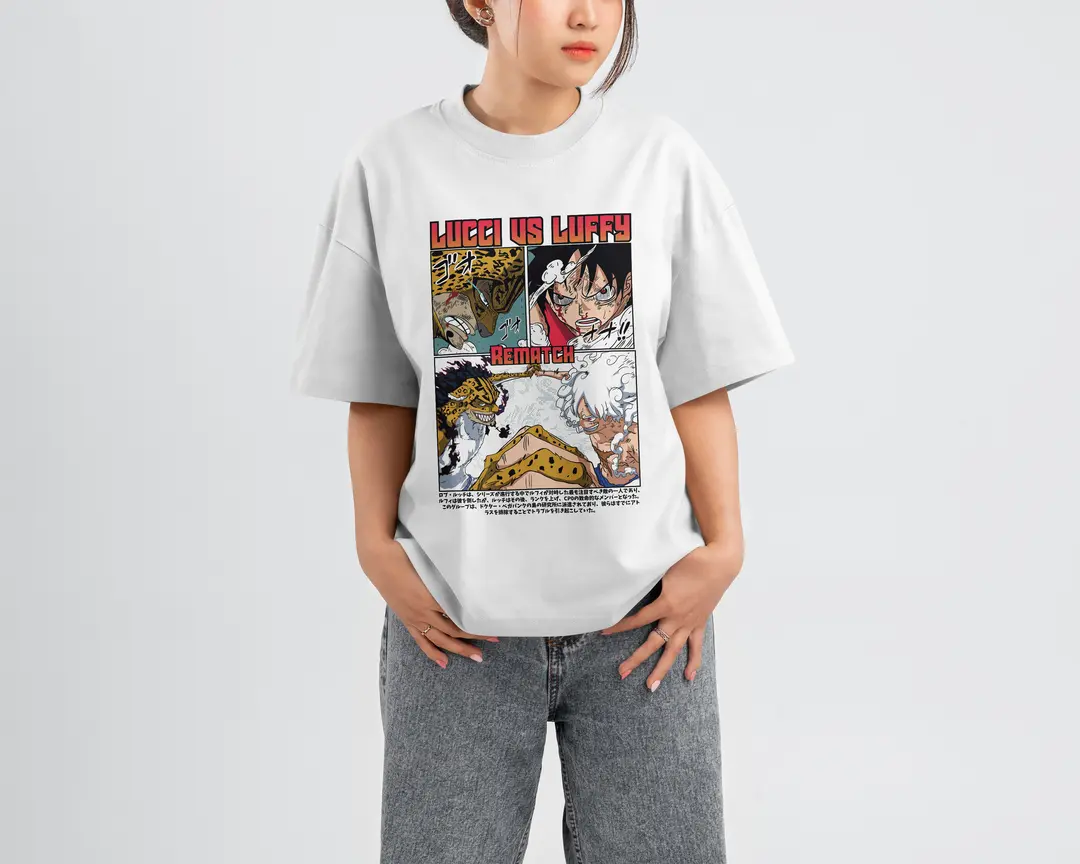 T-shirt Luffy vs Lucci Rematch (Oversized/Simple)