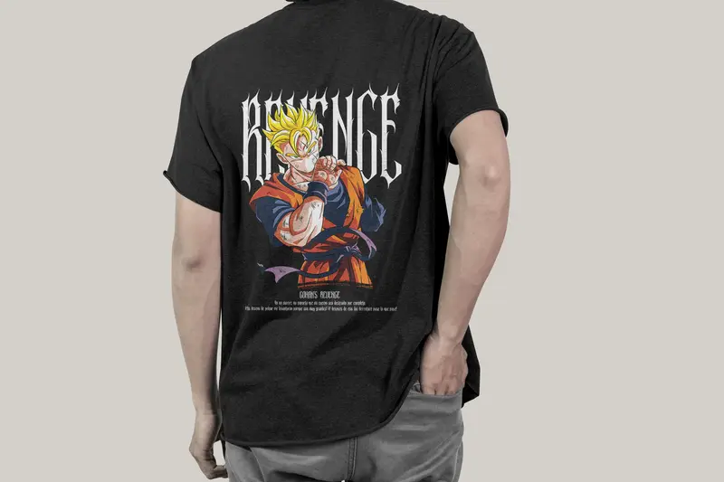 T-shirt DBZ Gohan (Oversized/Simple)