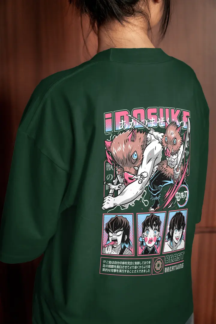 T-shirt Demon Slayer Inosuke Hashibira(Oversized/Simple)