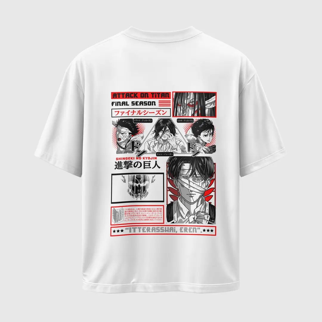 T-shirt Attack On Titans (Oversized/Simple)