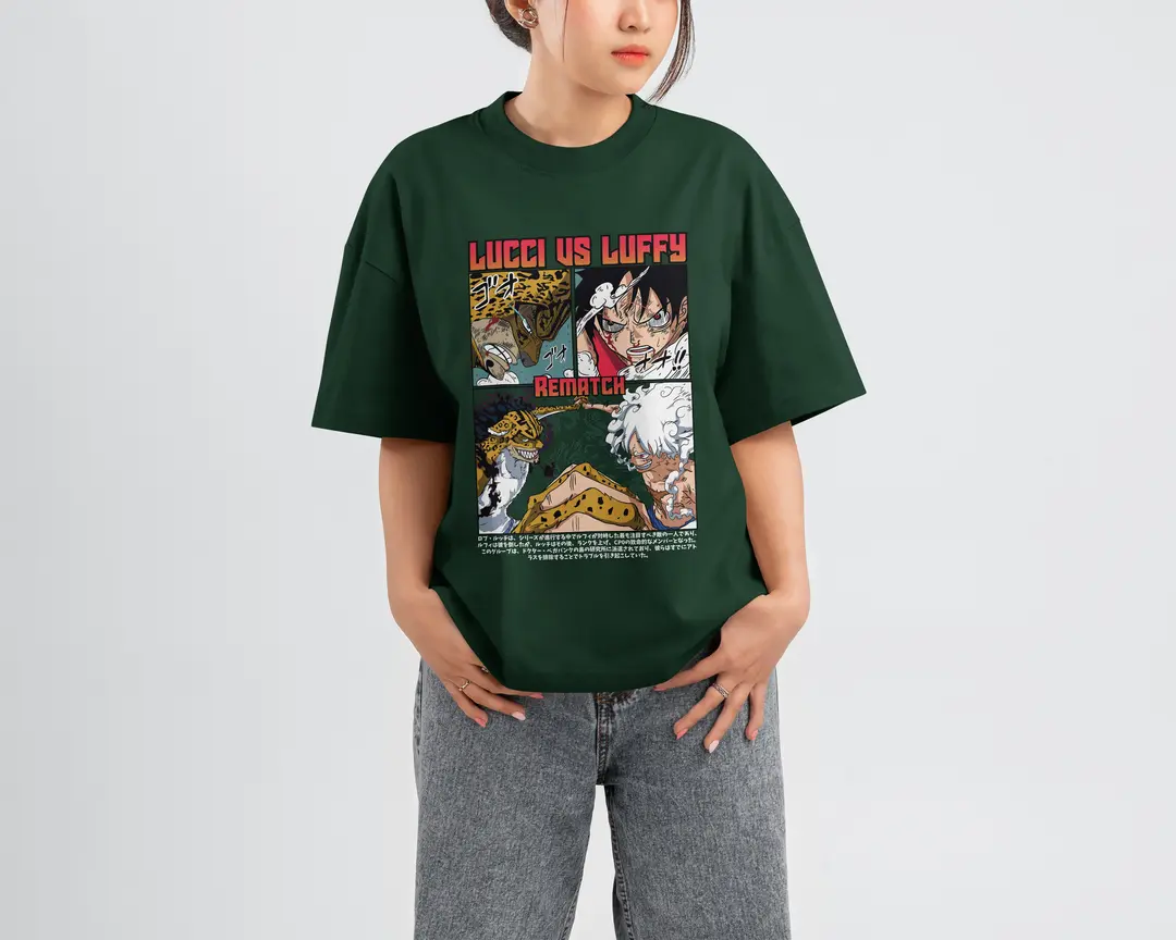 T-shirt Luffy vs Lucci Rematch (Oversized/Simple)
