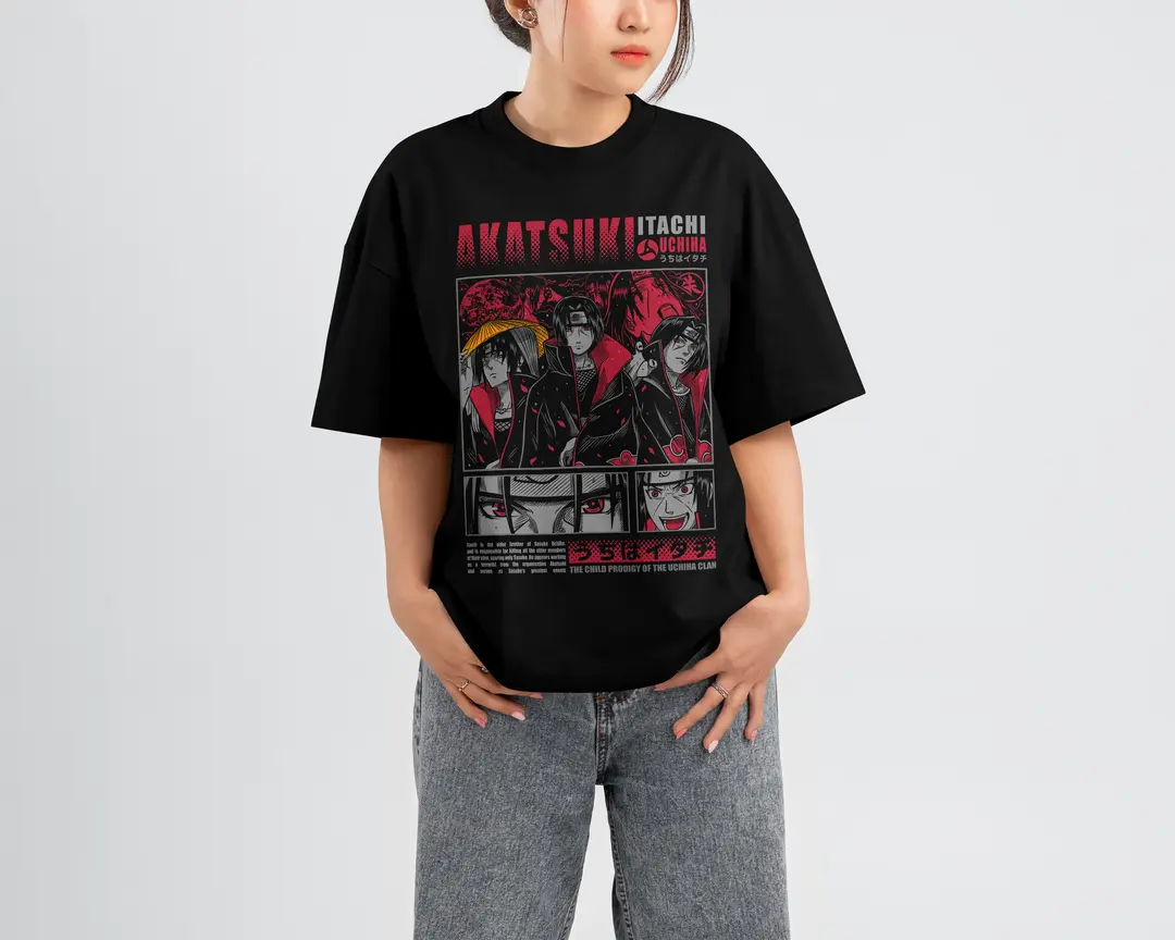 T-shirt Itachi Uchiha (Oversized/Simple)