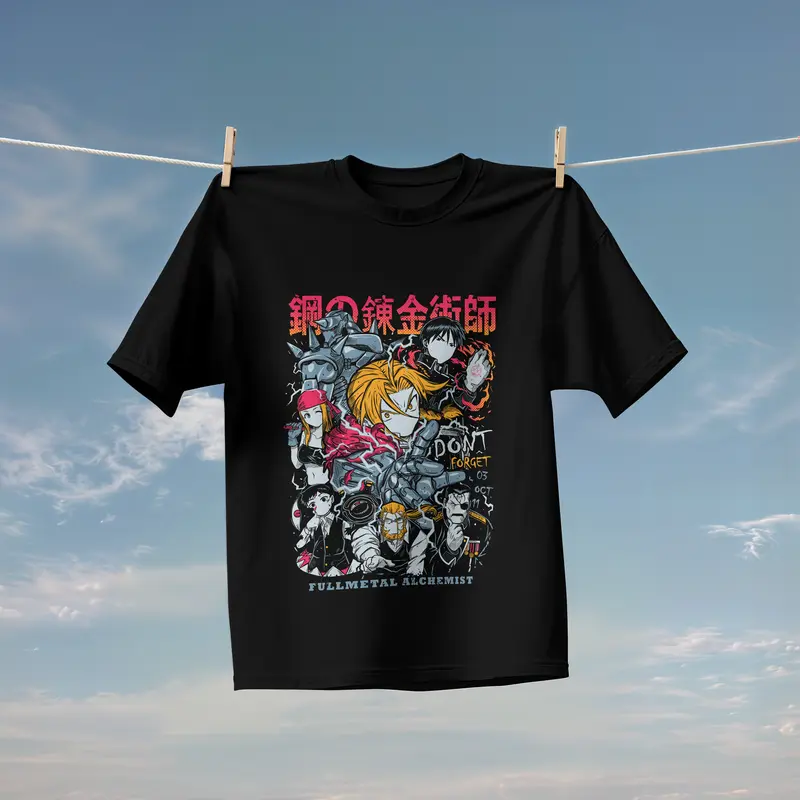 T-shirt Fullmetal Alchemist (Oversized/Simple)