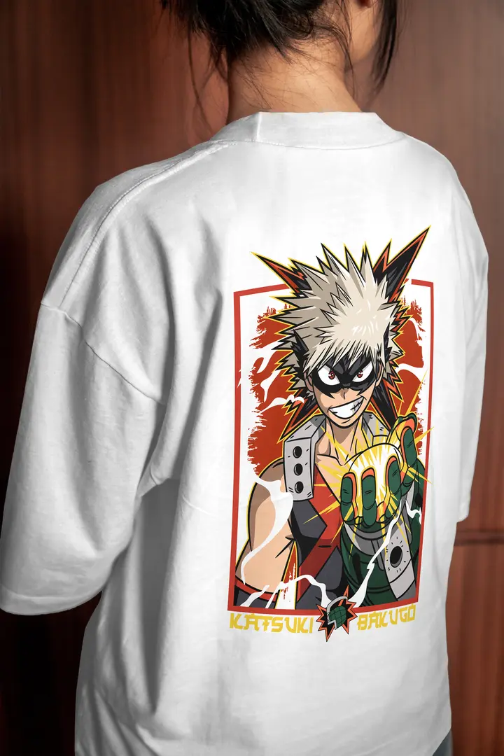 T-shirt Katsuki Bakugo (Oversized/Simple)