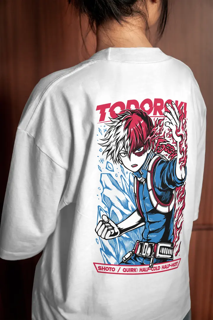 T-shirt Shoto Todoroki (Oversized/Simple)