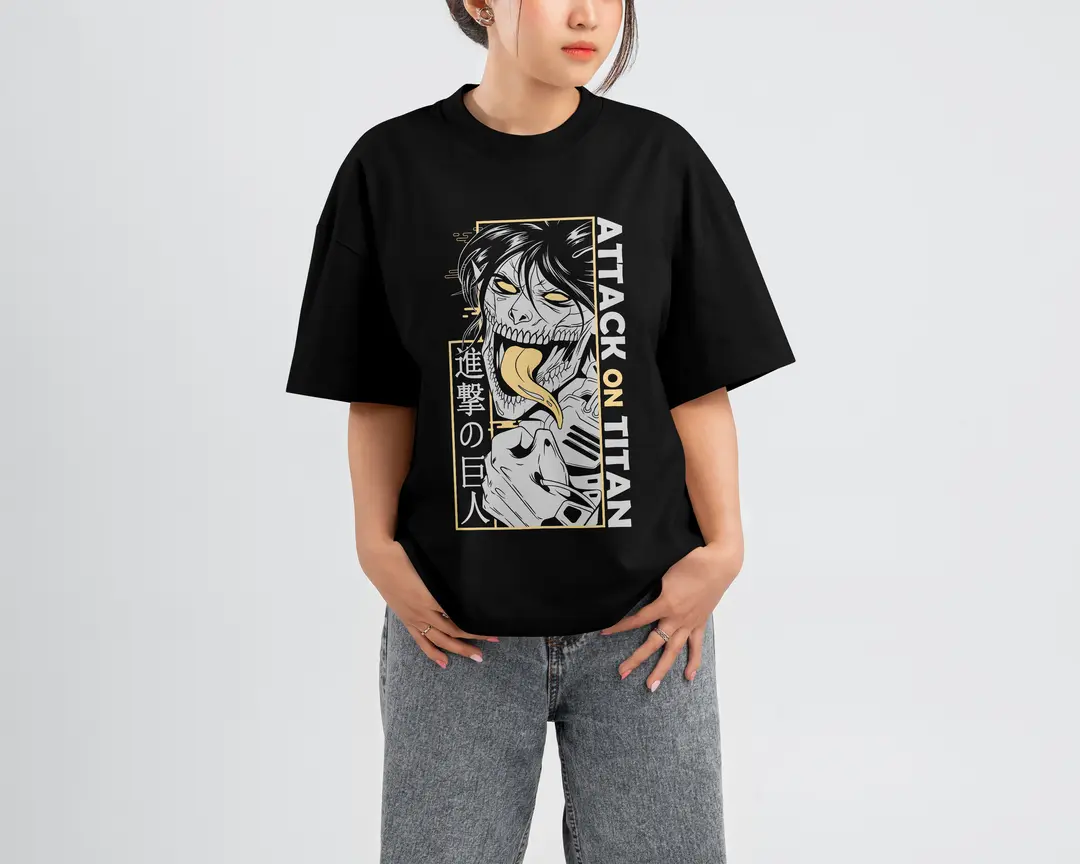 T-shirt Eren Yeager Titan (Oversized/Simple)